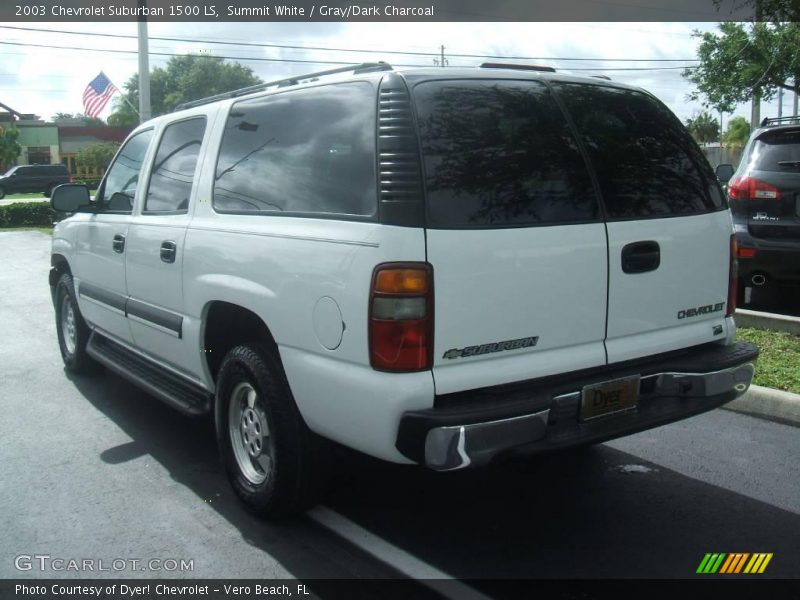 Summit White / Gray/Dark Charcoal 2003 Chevrolet Suburban 1500 LS