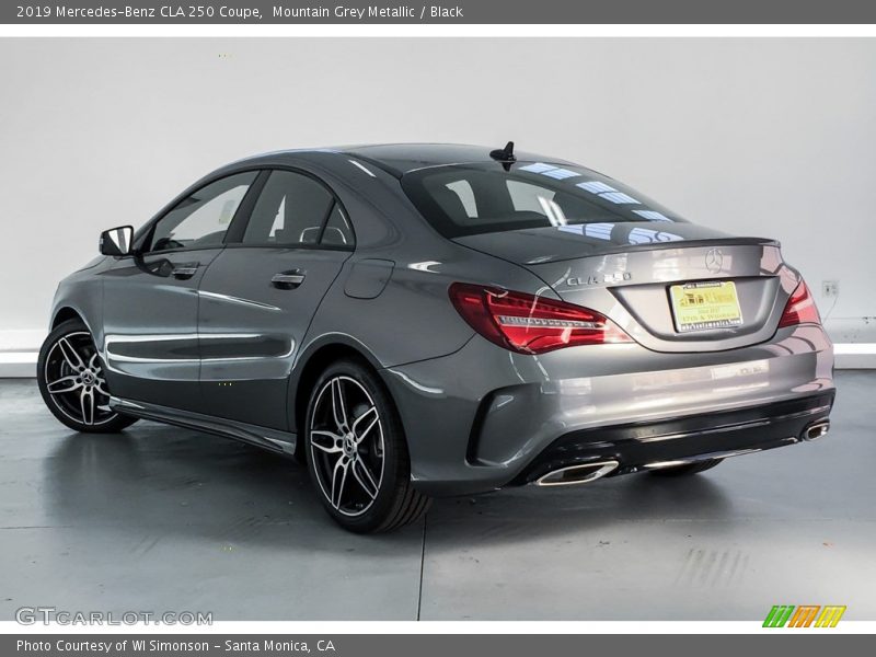 Mountain Grey Metallic / Black 2019 Mercedes-Benz CLA 250 Coupe