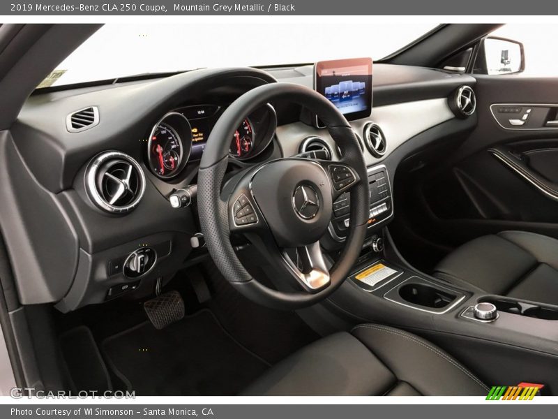 Mountain Grey Metallic / Black 2019 Mercedes-Benz CLA 250 Coupe