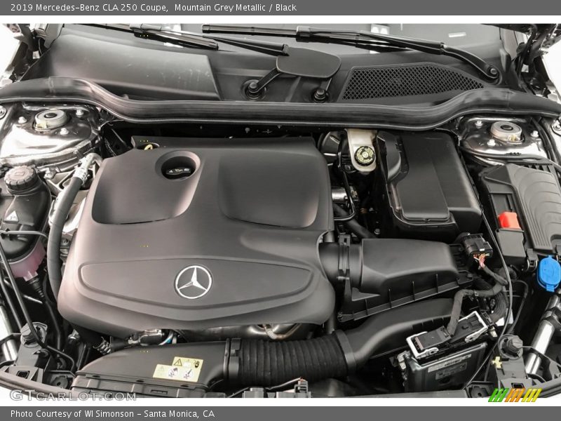 Mountain Grey Metallic / Black 2019 Mercedes-Benz CLA 250 Coupe