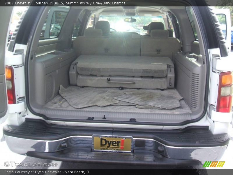 Summit White / Gray/Dark Charcoal 2003 Chevrolet Suburban 1500 LS