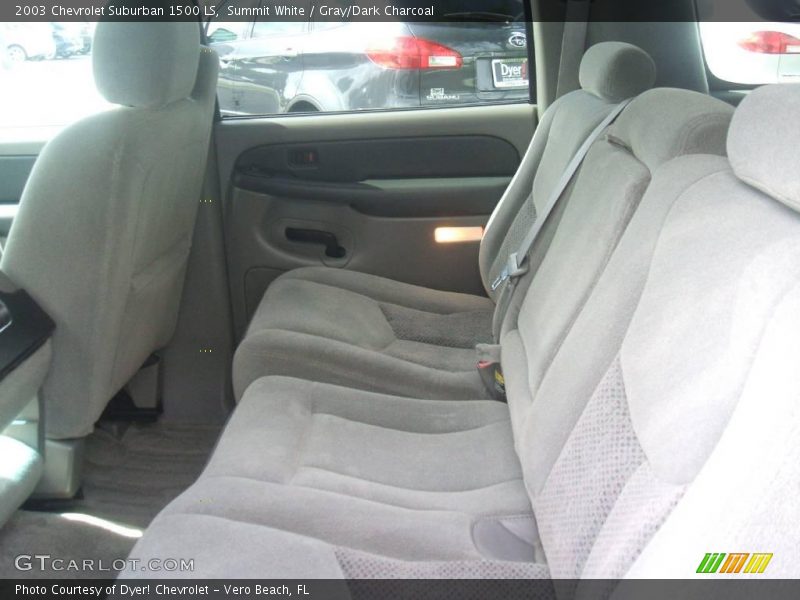 Summit White / Gray/Dark Charcoal 2003 Chevrolet Suburban 1500 LS