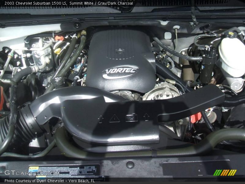 Summit White / Gray/Dark Charcoal 2003 Chevrolet Suburban 1500 LS