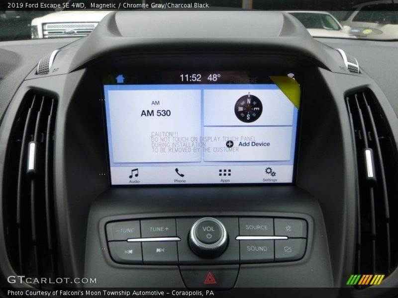 Magnetic / Chromite Gray/Charcoal Black 2019 Ford Escape SE 4WD