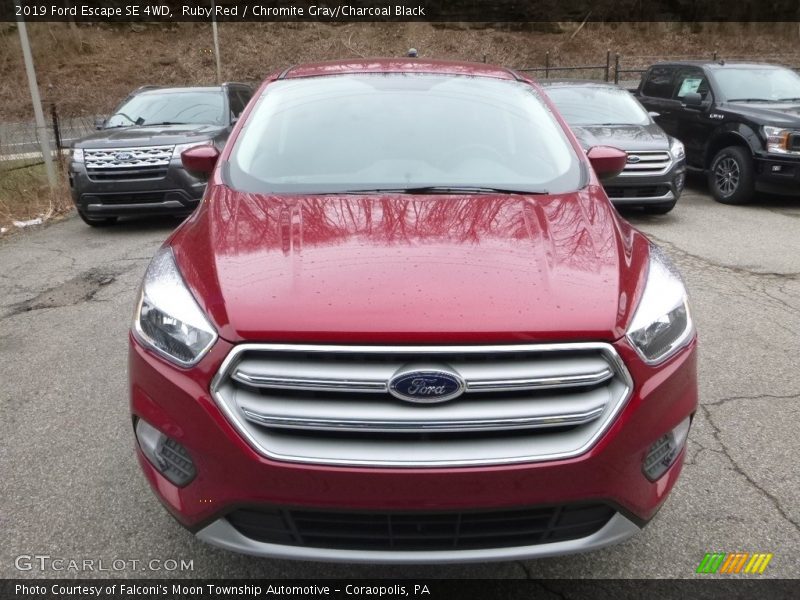 Ruby Red / Chromite Gray/Charcoal Black 2019 Ford Escape SE 4WD