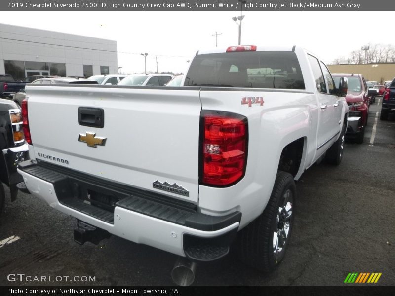 Summit White / High Country Jet Black/­Medium Ash Gray 2019 Chevrolet Silverado 2500HD High Country Crew Cab 4WD