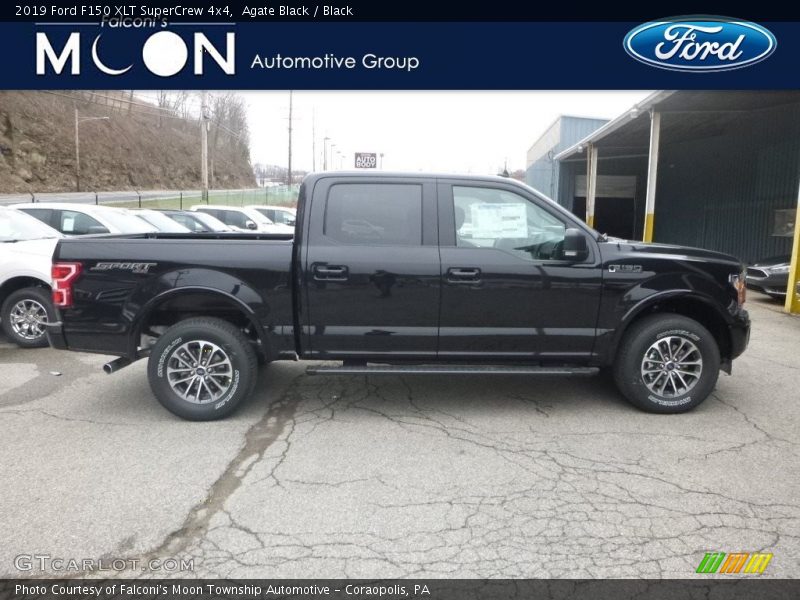 Agate Black / Black 2019 Ford F150 XLT SuperCrew 4x4