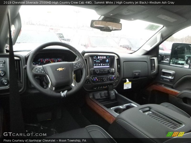 Summit White / High Country Jet Black/­Medium Ash Gray 2019 Chevrolet Silverado 2500HD High Country Crew Cab 4WD