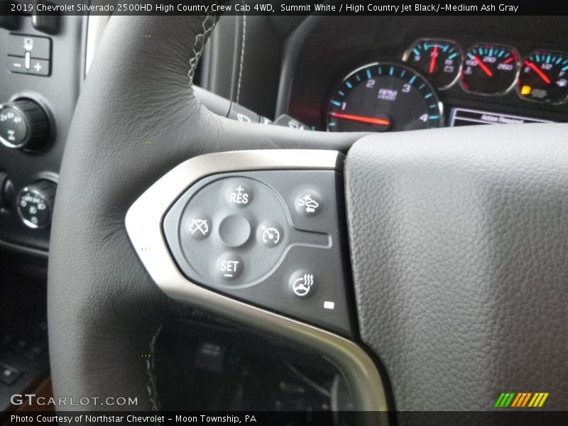 Summit White / High Country Jet Black/­Medium Ash Gray 2019 Chevrolet Silverado 2500HD High Country Crew Cab 4WD