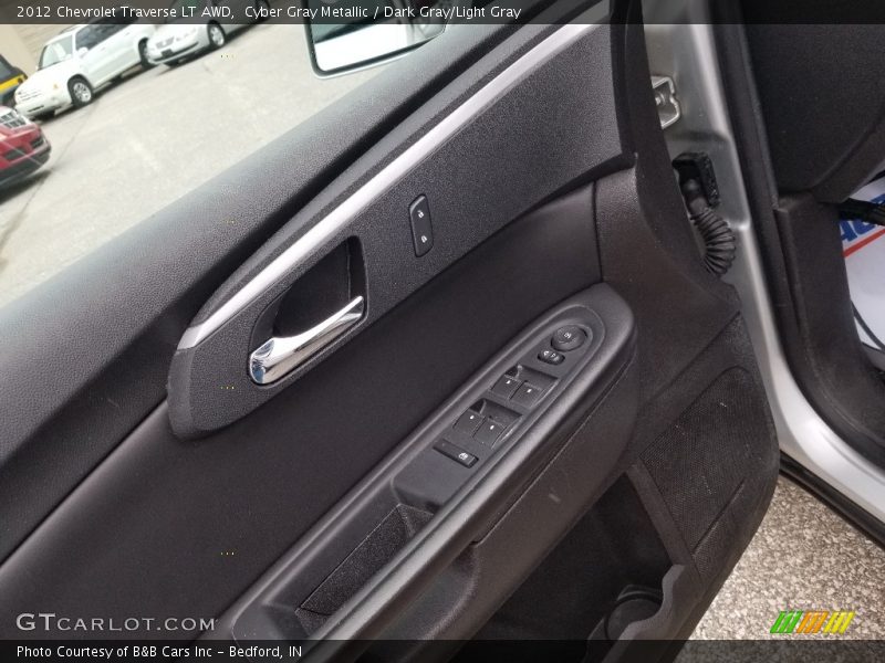 Cyber Gray Metallic / Dark Gray/Light Gray 2012 Chevrolet Traverse LT AWD