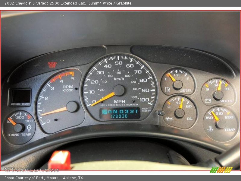 Summit White / Graphite 2002 Chevrolet Silverado 2500 Extended Cab