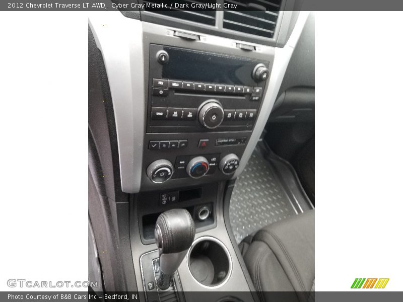 Cyber Gray Metallic / Dark Gray/Light Gray 2012 Chevrolet Traverse LT AWD