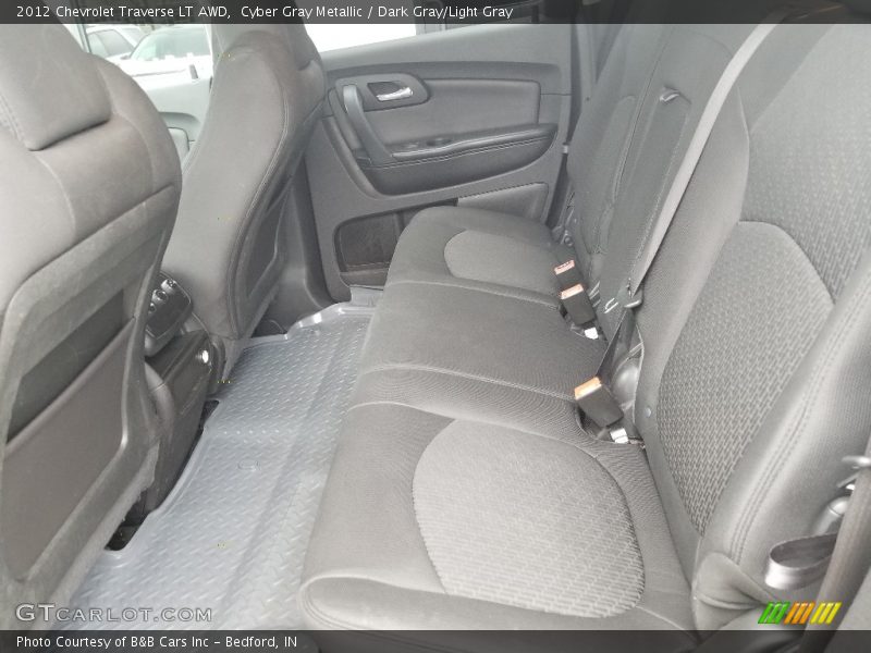 Cyber Gray Metallic / Dark Gray/Light Gray 2012 Chevrolet Traverse LT AWD