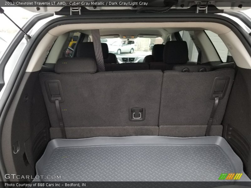 Cyber Gray Metallic / Dark Gray/Light Gray 2012 Chevrolet Traverse LT AWD
