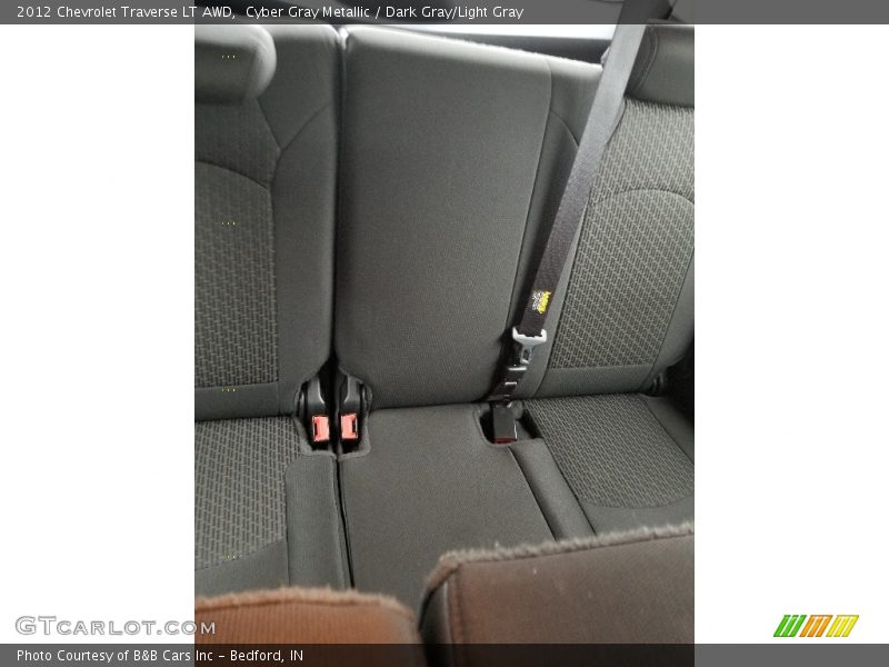 Cyber Gray Metallic / Dark Gray/Light Gray 2012 Chevrolet Traverse LT AWD
