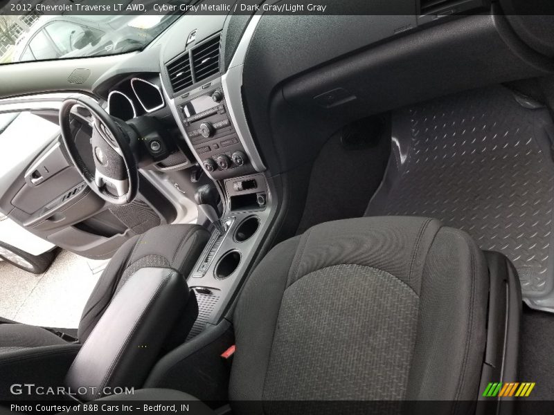 Cyber Gray Metallic / Dark Gray/Light Gray 2012 Chevrolet Traverse LT AWD