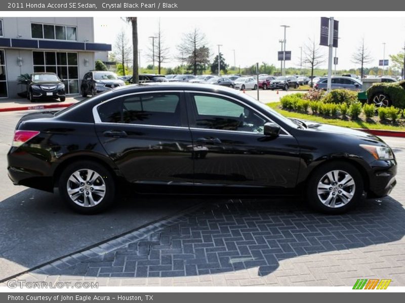 Crystal Black Pearl / Black 2011 Honda Accord SE Sedan