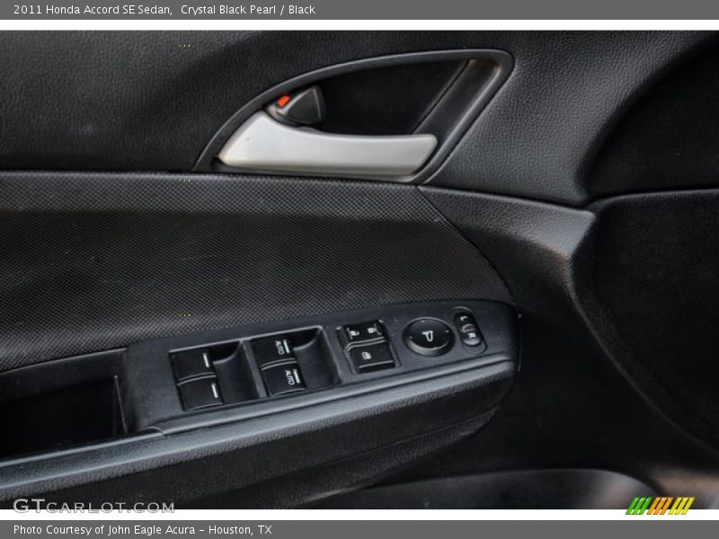 Crystal Black Pearl / Black 2011 Honda Accord SE Sedan
