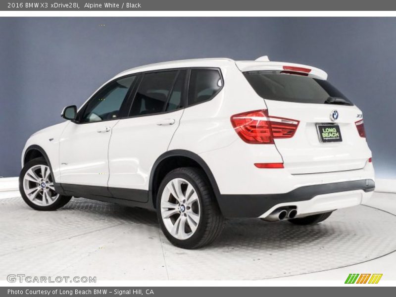 Alpine White / Black 2016 BMW X3 xDrive28i