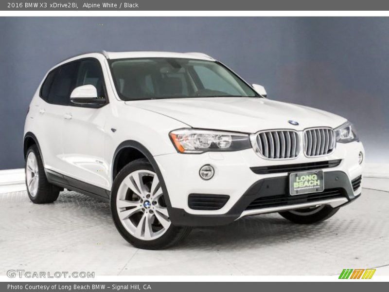Alpine White / Black 2016 BMW X3 xDrive28i