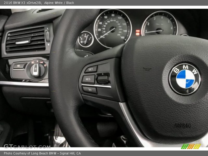 Alpine White / Black 2016 BMW X3 xDrive28i
