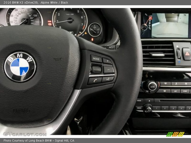 Alpine White / Black 2016 BMW X3 xDrive28i