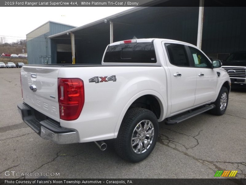 White Platinum Tri-Coat / Ebony 2019 Ford Ranger Lariat SuperCrew 4x4