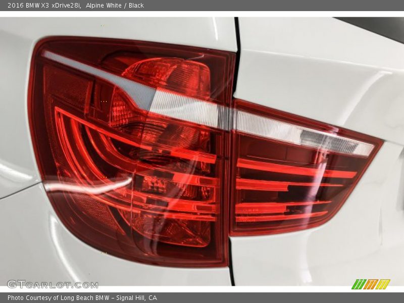 Alpine White / Black 2016 BMW X3 xDrive28i