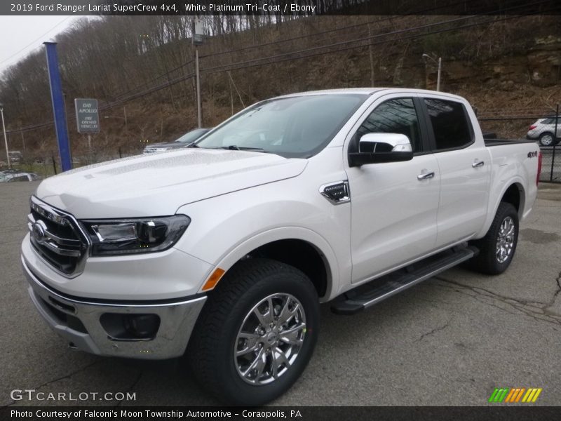  2019 Ranger Lariat SuperCrew 4x4 White Platinum Tri-Coat