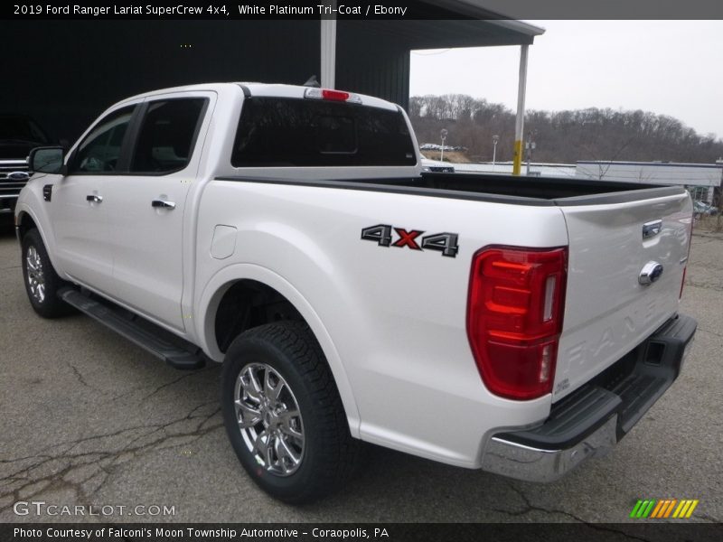 White Platinum Tri-Coat / Ebony 2019 Ford Ranger Lariat SuperCrew 4x4