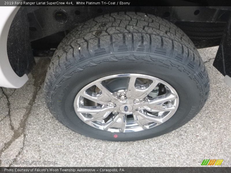 White Platinum Tri-Coat / Ebony 2019 Ford Ranger Lariat SuperCrew 4x4