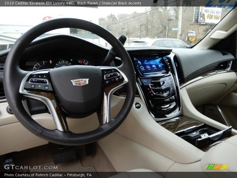 Black Raven / Shale/Jet Black Accents 2019 Cadillac Escalade ESV Luxury 4WD