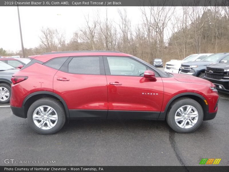 Cajun Red Tintcoat / Jet Black 2019 Chevrolet Blazer 3.6L Cloth AWD
