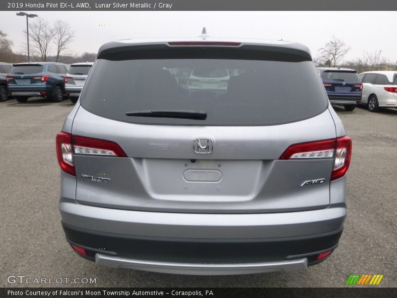 Lunar Silver Metallic / Gray 2019 Honda Pilot EX-L AWD