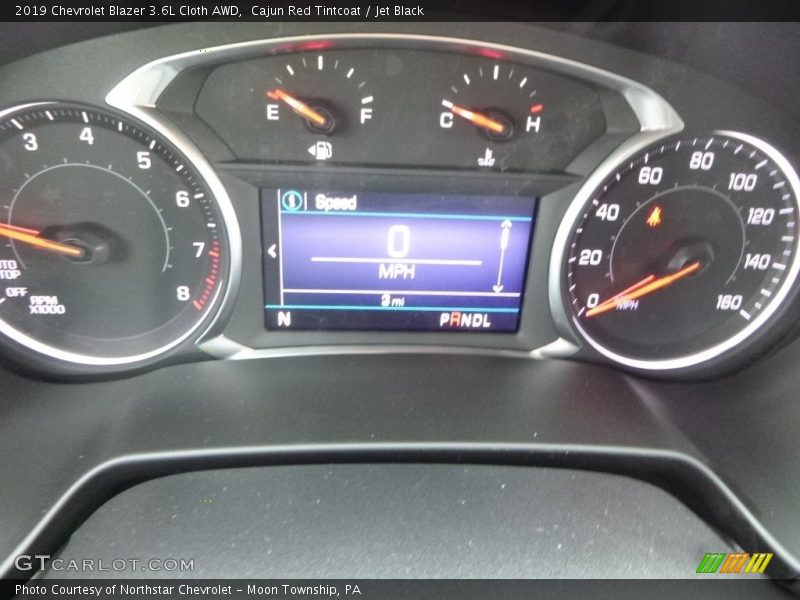 Cajun Red Tintcoat / Jet Black 2019 Chevrolet Blazer 3.6L Cloth AWD