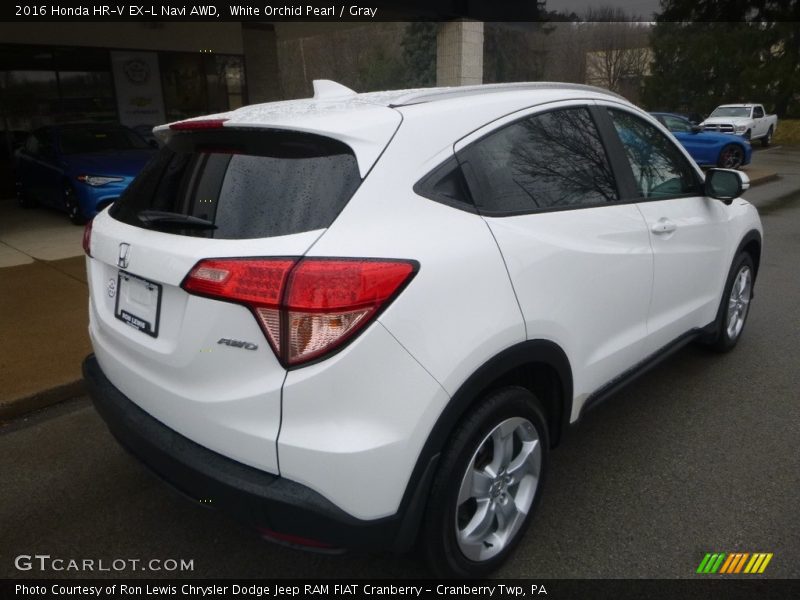 White Orchid Pearl / Gray 2016 Honda HR-V EX-L Navi AWD