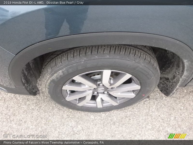 Obsidian Blue Pearl / Gray 2019 Honda Pilot EX-L AWD