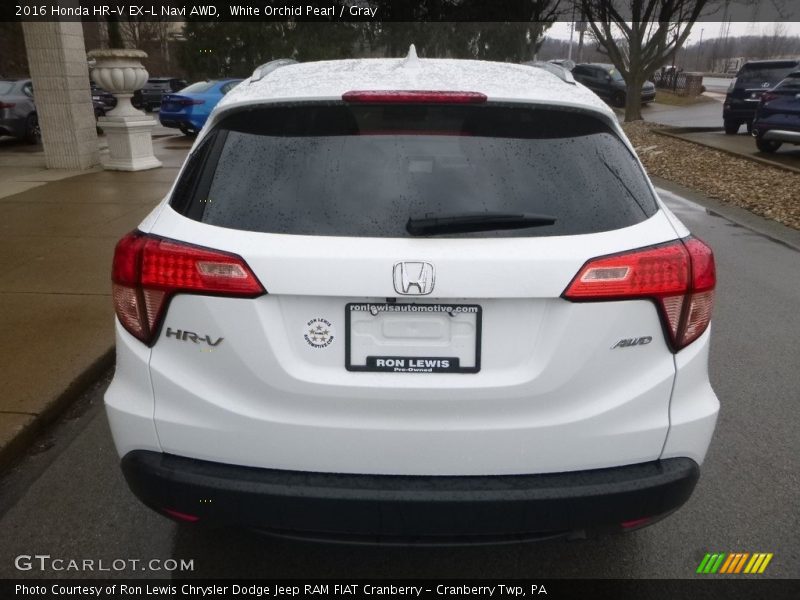 White Orchid Pearl / Gray 2016 Honda HR-V EX-L Navi AWD