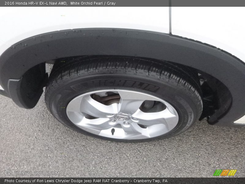 White Orchid Pearl / Gray 2016 Honda HR-V EX-L Navi AWD