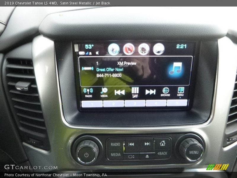 Satin Steel Metallic / Jet Black 2019 Chevrolet Tahoe LS 4WD