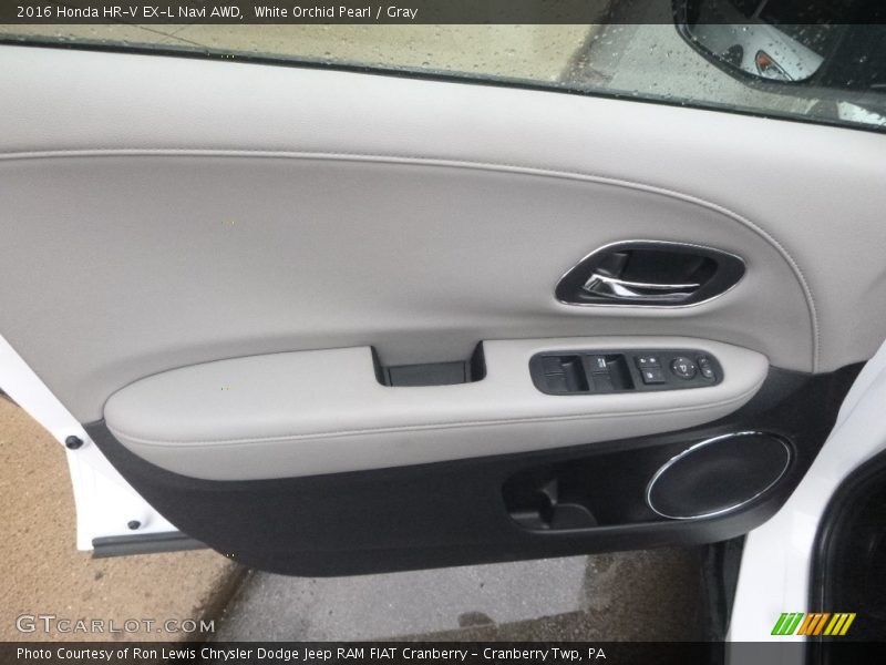 White Orchid Pearl / Gray 2016 Honda HR-V EX-L Navi AWD