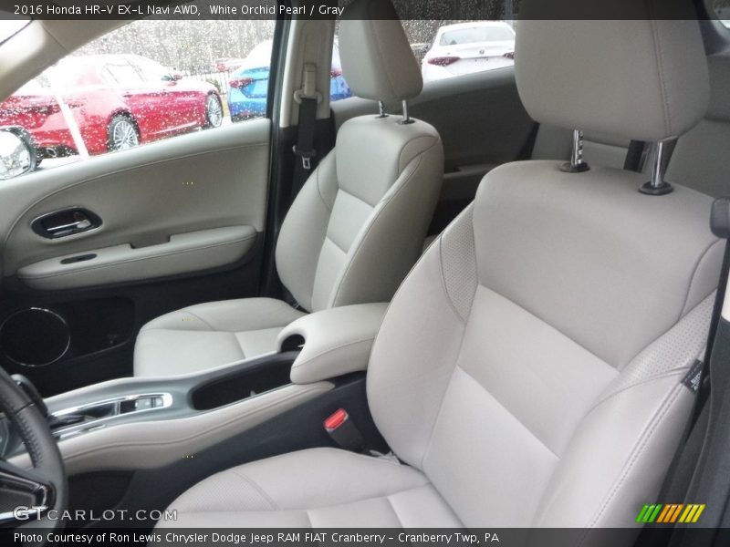 White Orchid Pearl / Gray 2016 Honda HR-V EX-L Navi AWD