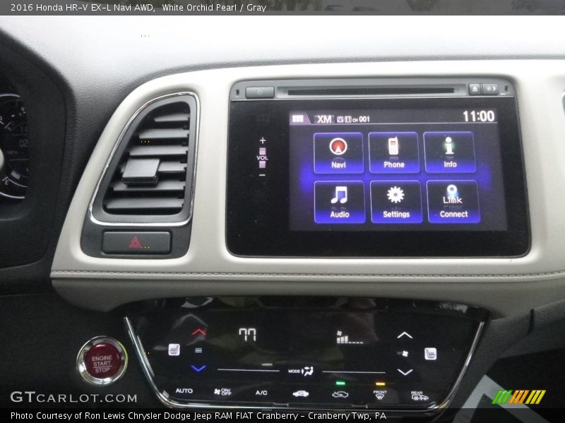 White Orchid Pearl / Gray 2016 Honda HR-V EX-L Navi AWD