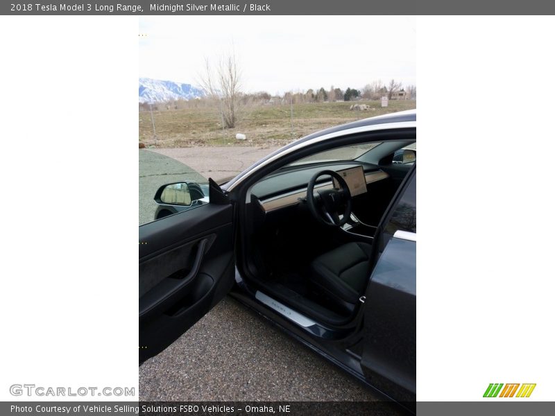 Midnight Silver Metallic / Black 2018 Tesla Model 3 Long Range