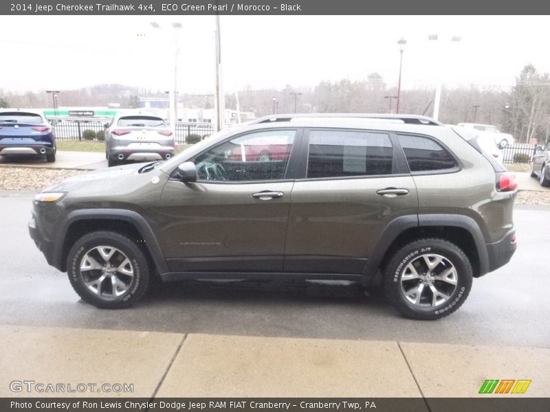 ECO Green Pearl / Morocco - Black 2014 Jeep Cherokee Trailhawk 4x4