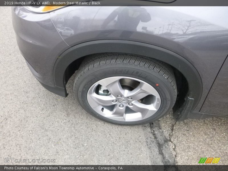 Modern Steel Metallic / Black 2019 Honda HR-V LX AWD