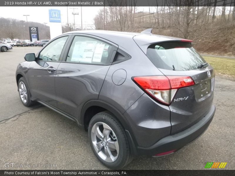 Modern Steel Metallic / Black 2019 Honda HR-V LX AWD