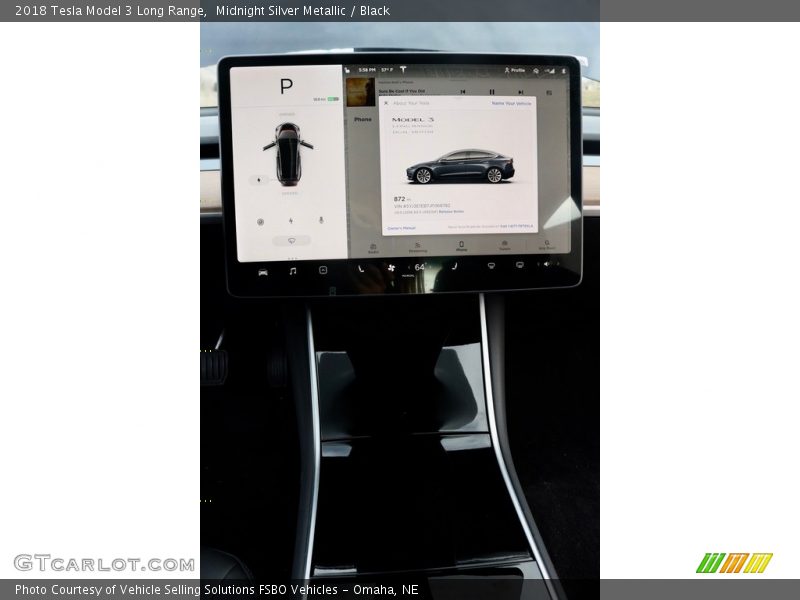 Midnight Silver Metallic / Black 2018 Tesla Model 3 Long Range