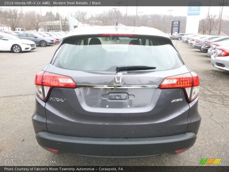 Modern Steel Metallic / Black 2019 Honda HR-V LX AWD