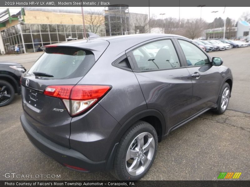 Modern Steel Metallic / Black 2019 Honda HR-V LX AWD
